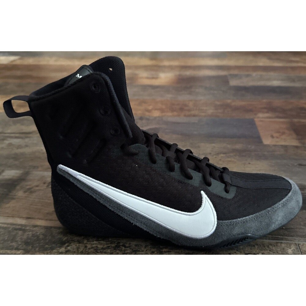 Nike Machomai 3 Black White High Top Boxing shoes HF7333-001 Men's Sz 9